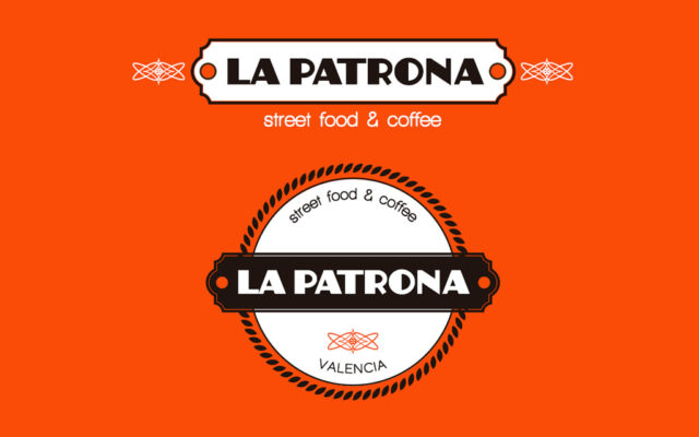 Diseño Logo La Patrona Street Food Valencia Diseño Gráfico Ana Corbera