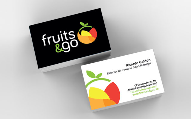 diseno tarjetas fruits and go